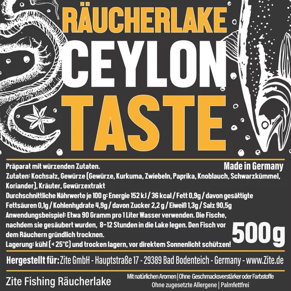 Räucherlake Ceylon Taste 500 g Räucherlauge zum Fische Räuchern Zite Fishing_auswahl3