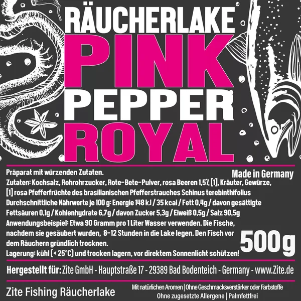 Räucherlake PinkPepper Royal 500 g Räucherlauge zum Fische Räuchern Zite Fishing_auswahl3