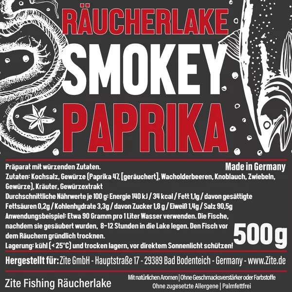 Räucherlake Smokey Paprika 500 g Räucherlauge Räuchern Zite Fishing_auswahl3