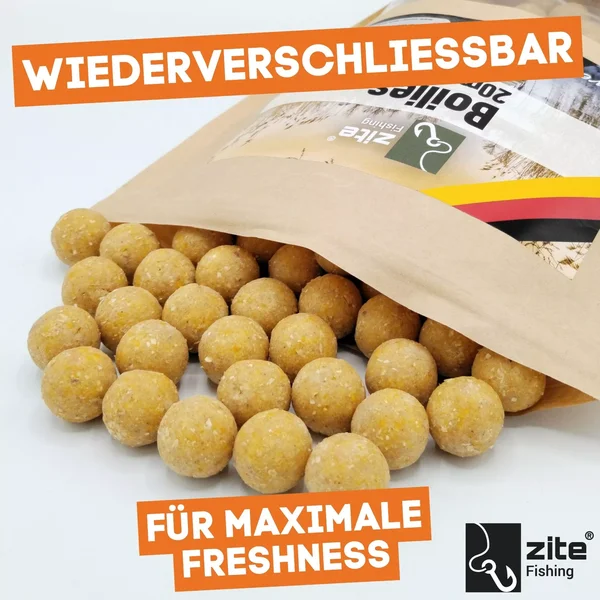 Boilies 20 mm Karpfenangeln Köder Süßer Mais Aroma 1kg Beutel Zite Fishing_auswahl7
