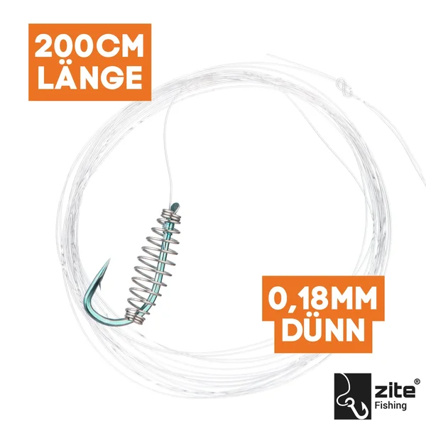 10 Stück Teighaken Größe 6 Forellenangeln für Trout Bait mit Schnur_auswahl6