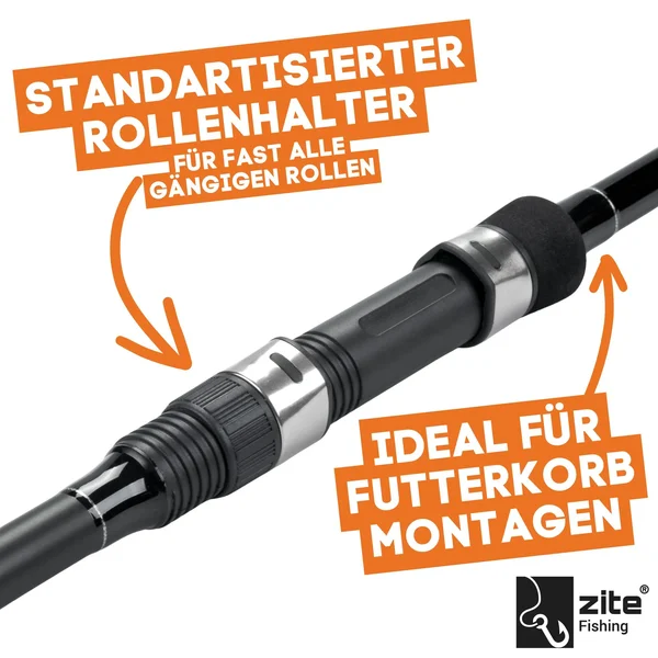 Karpfenrute 360cm 3lbs 3-teilige Steckrute Composite Carbon Zite Fishing_auswahl1