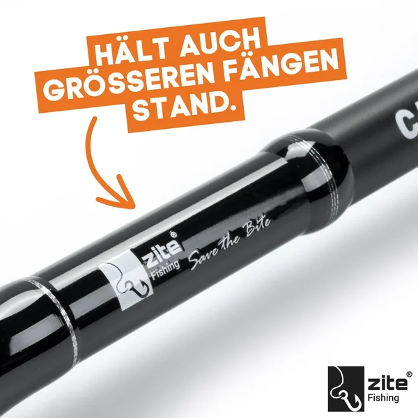 Karpfenrute 360cm 3lbs 3-teilige Steckrute Composite Carbon Zite Fishing_auswahl4