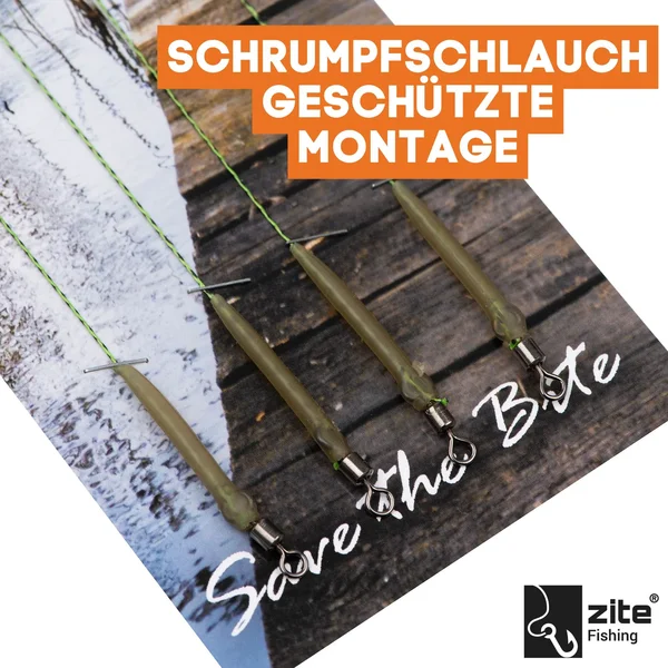 Zite Fishing Karpfen-Rigs Größe 2 Vorfach Set Gebunden 4 Stück _auswahl3