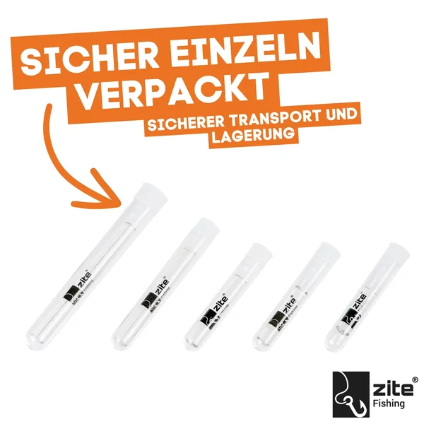 Zite Fishing Forellengläser 3-9g Glasgewichte fürs Forellen-Angeln 5 Stück _auswahl5