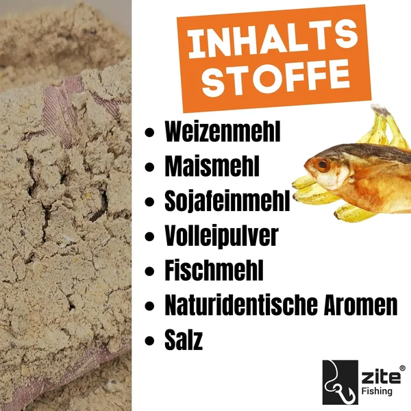 Boiliemix Banane Fisch Fertigmix Boilies selber machen 1kg Zite Fishing_auswahl5