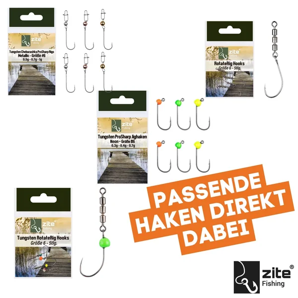 XXL Forellen Gummiköder Set - UL-Köder Bundle mit Mighty Mag, Curly Viper, Twerky Tailer & Haken + GRATIS ÜBERRASCHUNG_auswahl11
