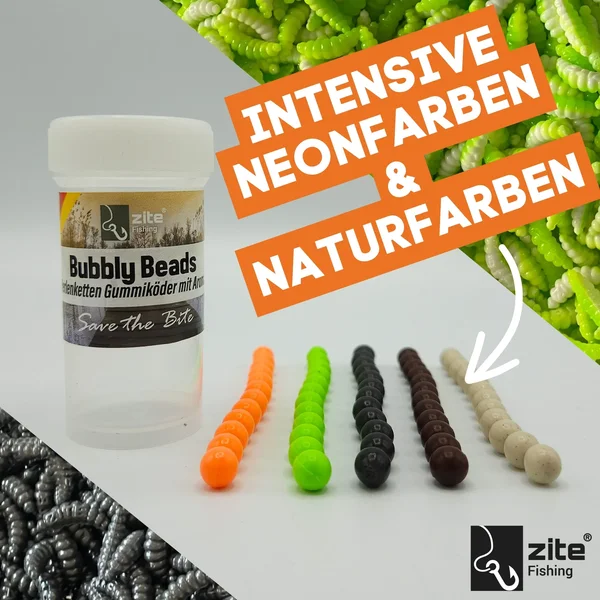 Bubbly Beads Starter Set - 240 Lachsei-Imitate Käse Knoblauch Flavour + Zubehör Passiv-Angeln_auswahl1