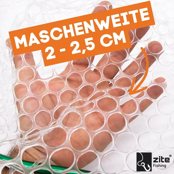 Trout Spoon Forellenkescher Gummiert & Teleskopierbar 190cm PVC-Netz 45cm_auswahl3