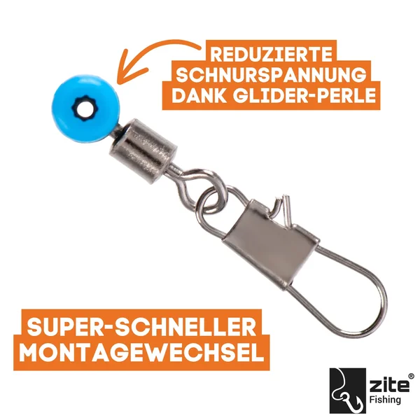 Laufwirbel Set Größen S & M - 15 Stück Perlen Wirbel Forellen Angeln & Mehr_auswahl2