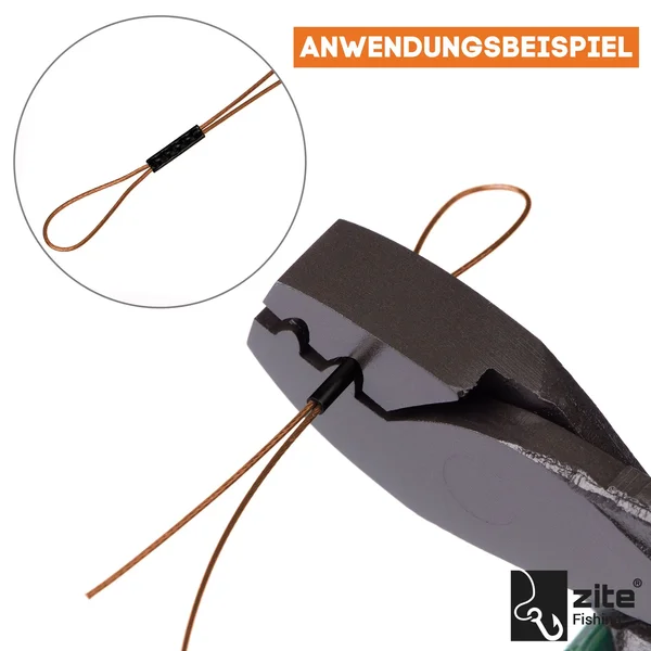 Stahlvorfach braun 10m auf Rolle 9 kg inkl. Klemmhülsen Zite Fishing_auswahl2