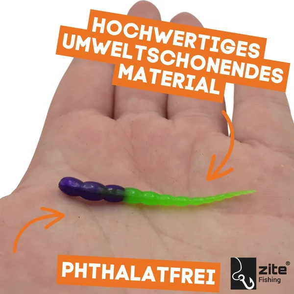 Lil' Viper Schock Mix 4,5cm 12 Stück Knoblauch Aroma Gummiköder fürs UL-Angeln_auswahl6