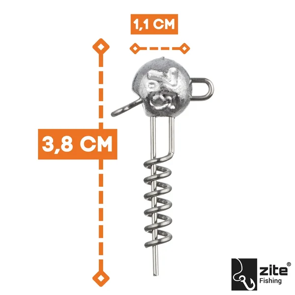 Screw-In-Jigs 7,5g Jigköpfe Blei Gummiköder Angeln Raubfisch 5STK  _auswahl1