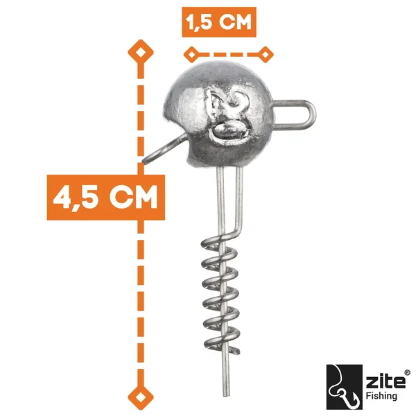 Screw-In-Jigs 20g Jigköpfe Blei Gummiköder Angeln Raubfisch 5STK  _auswahl1