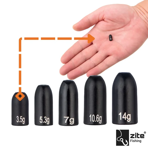 Zite Fishing Tungsten Bullet-Gewichte 4 x 3,5g_auswahl2