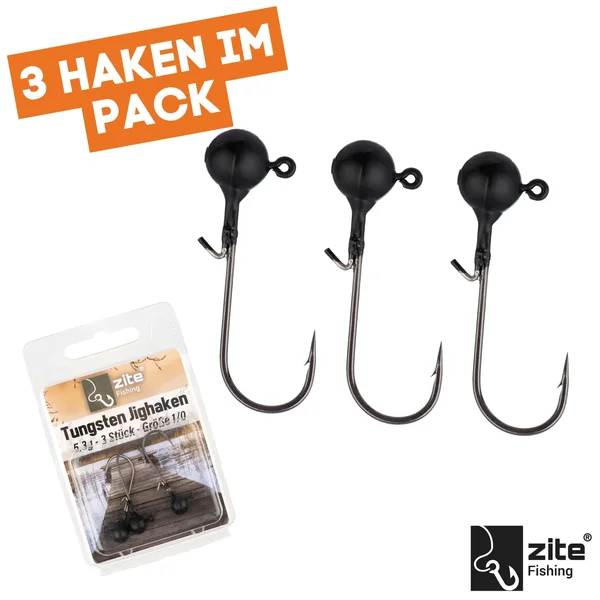 1/0 Tungsten Jighaken 3tlg. 5,3g Zite Fishing_auswahl3