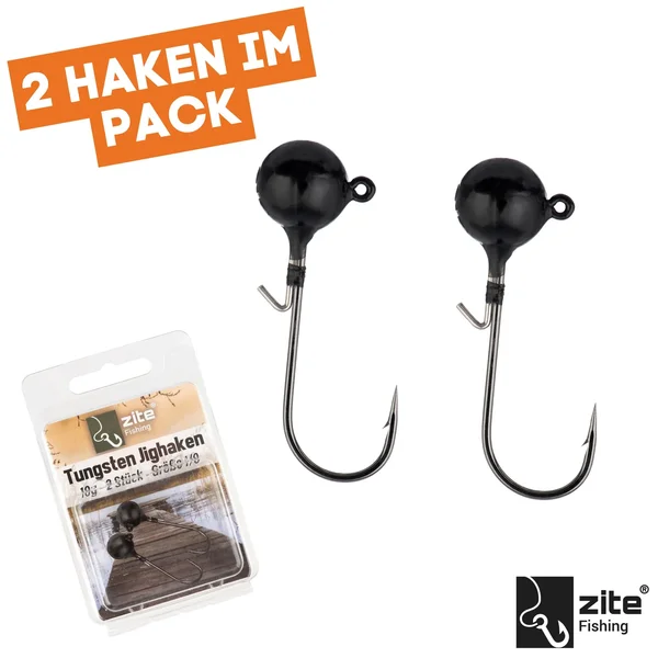 1/0 Tungsten Jighaken 2tlg. 10g Zite Fishing _auswahl3