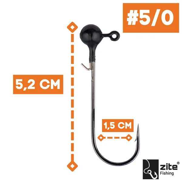 5/0 Tungsten Jighaken 5,3g 3tlg. Zite Fishing_auswahl1