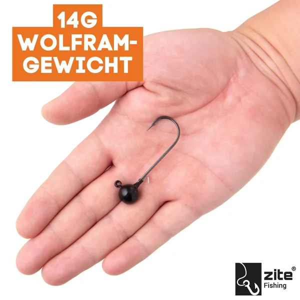 5/0 Tungsten Jighaken 2tlg. 14g Zite Fishing _auswahl2