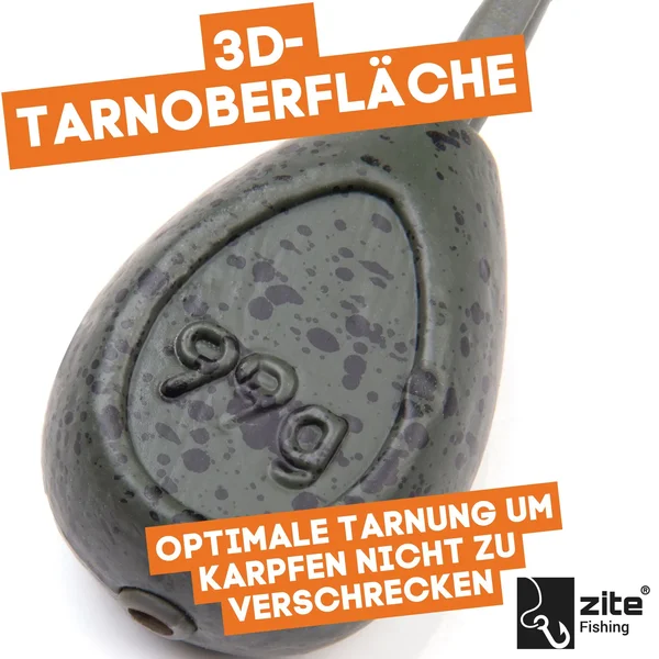 Zite Fishing Inline Karpfenblei 9tlg. 56-140g Durchlaufblei Grundangeln Karpfen-Angeln_auswahl1
