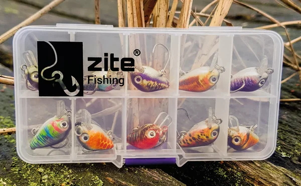 Miniwobbler-Set 10 Stück Forelle Barsch Angeln in Box Zite Fishing_auswahl5