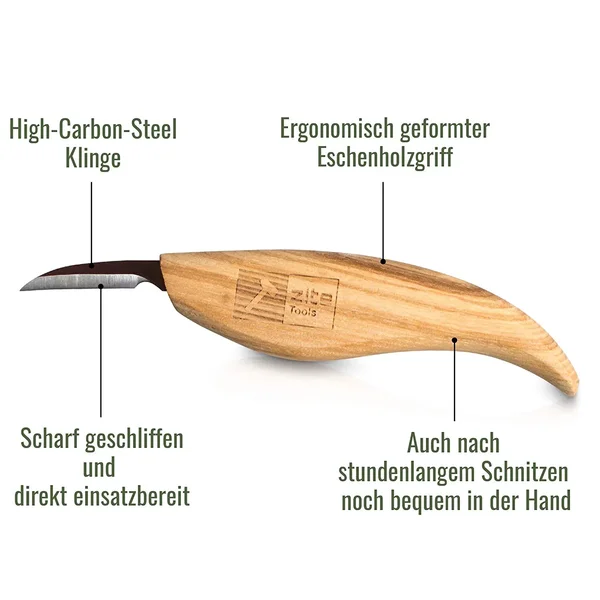 Zite Tools Schnitzmesser Rund mit Holzgriff_auswahl1