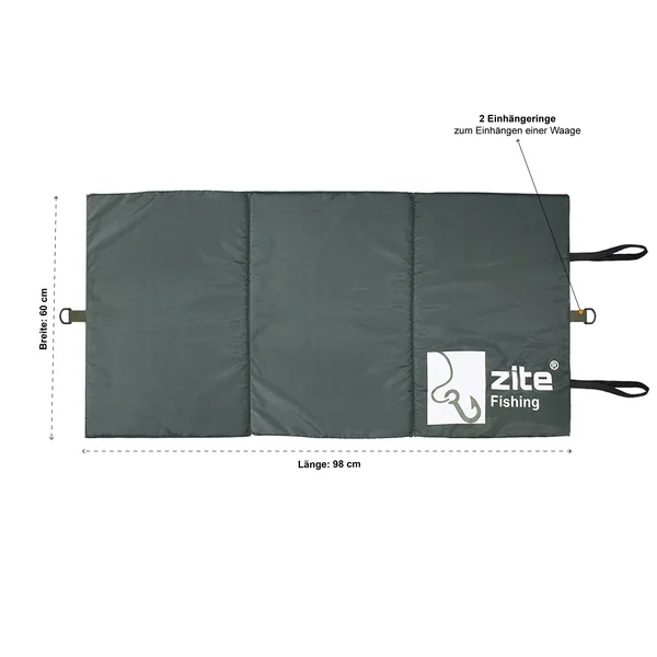 Zite Fishing Abhakmatte Karpfen Angeln Grün 100x60cm_auswahl2
