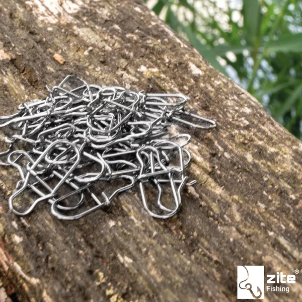 Zite Fishing Karabiner Snaps Einhänger Sortiment für Spoons 150 Stück_auswahl7