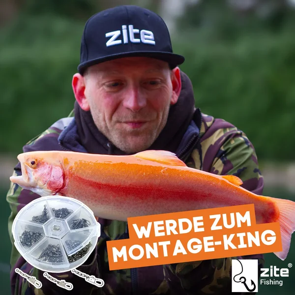 Zite Fishing Dreifachwirbel Sbirolino Wirbel Set 60 Stück in Box_auswahl6