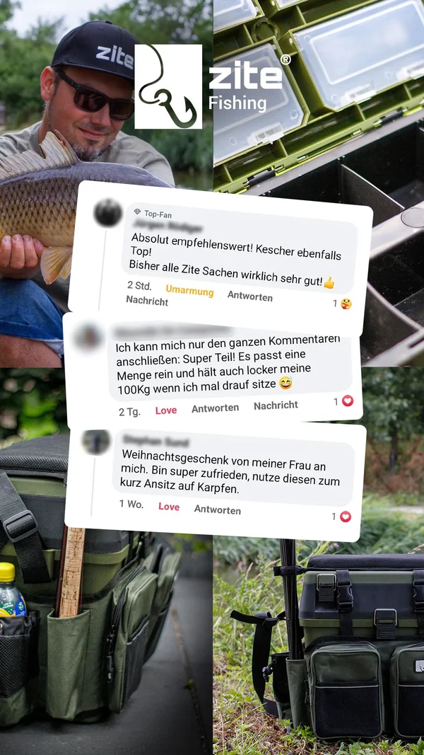 Multi Angel-Koffer-Rucksack & Sitz-Kiepe 3-in-1 – Angelrucksack Sitzkiepe Angelkoffer Zite Fishing _auswahl9