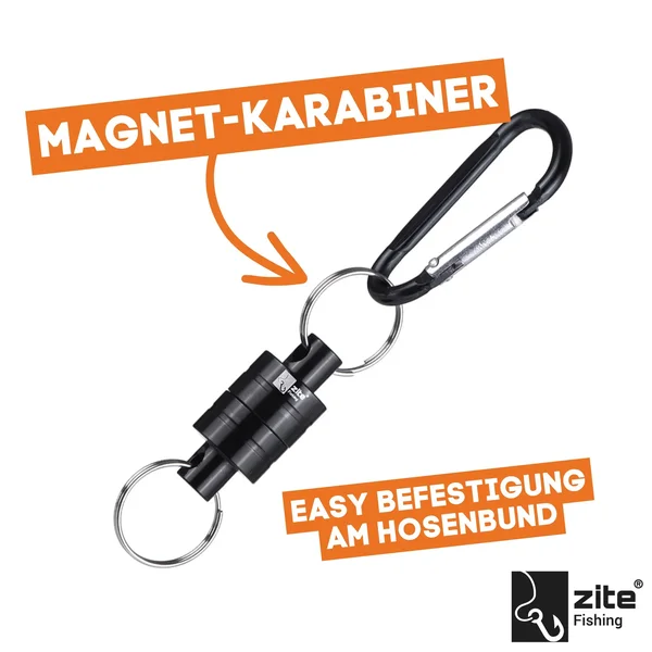Fischtöter Aluminium Schwarz mit Magnet-Karabiner 25cm Zite Fishing_auswahl4