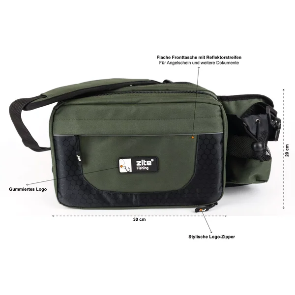 Zite Fishing Sling-Bag Umhängetasche Spinnfischen mit Box & Tüten_auswahl1