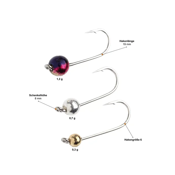 Zite Fishing Tungsten Jighead Set 27 Stück 0,3-1,2g_auswahl1