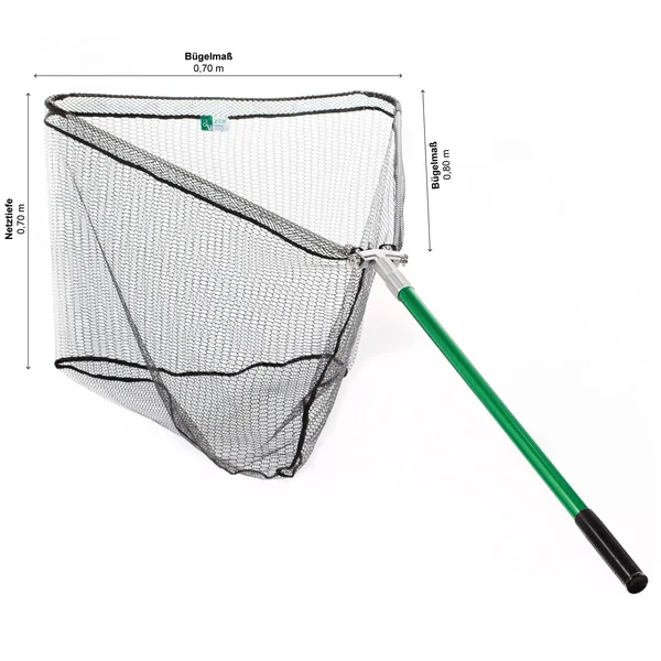 Teleskop Hammerkopf Kescher Gummiert Groß 3m 80x70cm Zite Fishing_auswahl2