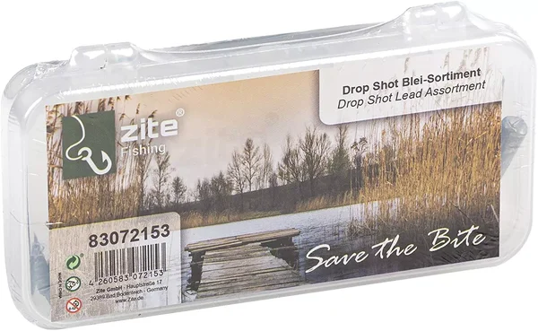 Drop Shot Blei Gewichte Sortiment in Box 3,5-14g Zite Fishing_auswahl3