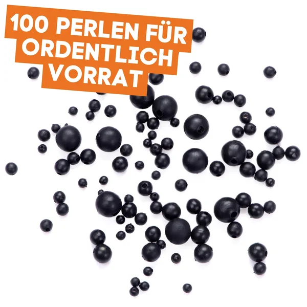 Gummiperlen Schnurstopper Perlen Sortiment 100 Stück in Dose Zite Fishing_auswahl2