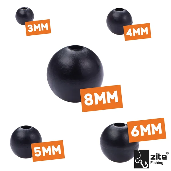 Gummiperlen Schnurstopper Perlen Sortiment 100 Stück in Dose Zite Fishing_auswahl4