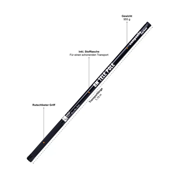 Stipprute 8m Carbon Composite Stippe Zite Fishing_auswahl1