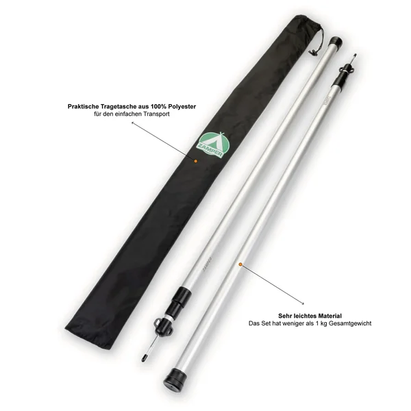 Zamper Aluminium-Teleskopstangen mit Tasche 90-230cm_auswahl5