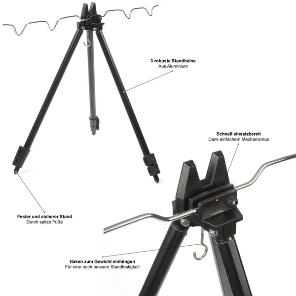 Feeder Tripod & Rod Pod Dreibein 50-110 cm Zite Fishing_auswahl2
