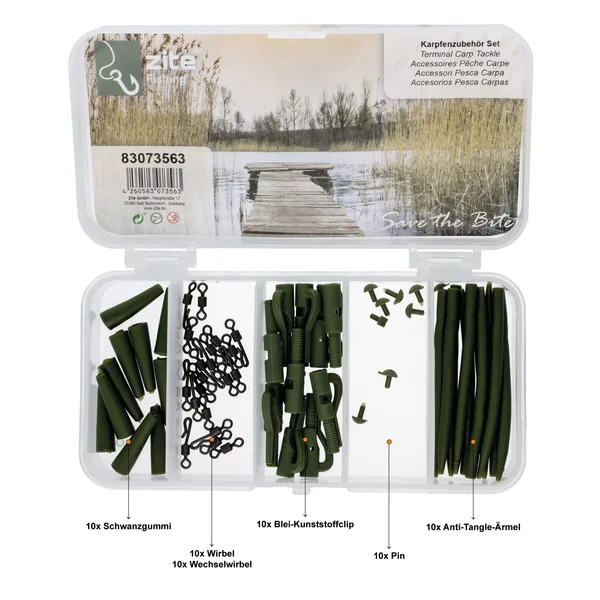 Termin Tackle Safety Clip Rig Karpfenzubehör Set 50-tlg. Zite Fishing_auswahl1