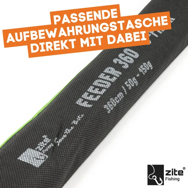 Feederrute Angeln Steckrute mit Wechselspitzen 3,60m 50-150g Zite Fishing_auswahl5