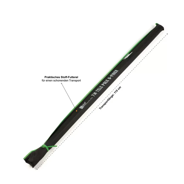 Stipprute 7m Fiberglas Material mit Spitzen Endring Zite Fishing_auswahl3