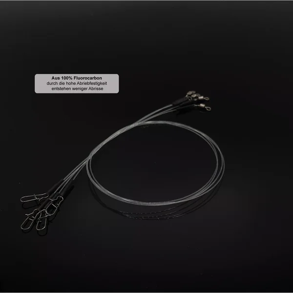 Fluoro Carbon Angelvorfach Hecht Zander 0,6mm 40cm 4 Stück Zite Fishing_auswahl1