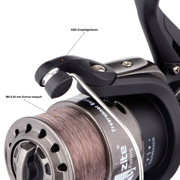 Angelrolle Freilaufrolle bespult Freerunner Reel 4000 1BB Zite Fishing_auswahl1