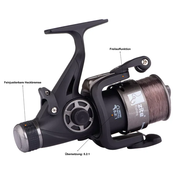 Angelrolle Freilaufrolle bespult Freerunner Reel 4000 1BB Zite Fishing_auswahl4