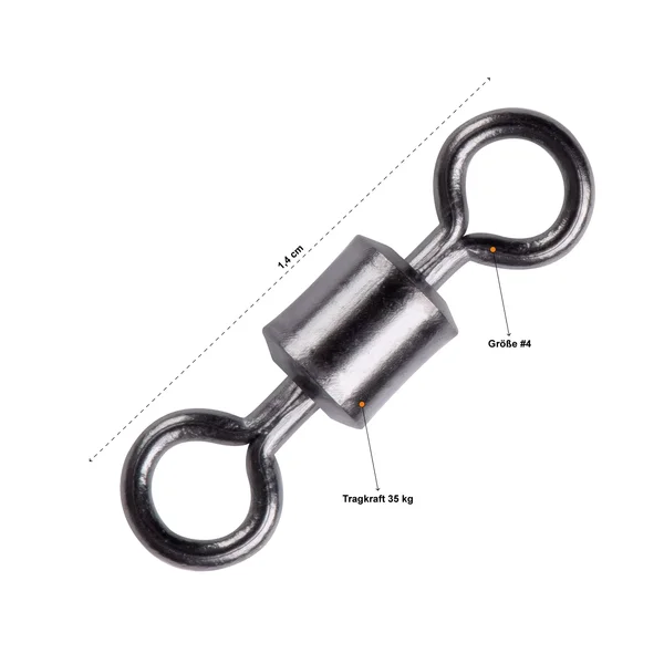 Spinnwirbel Ton Swivels Angelwirbel Gr. #4 35kg 20 Stück Zite Fishing _auswahl1