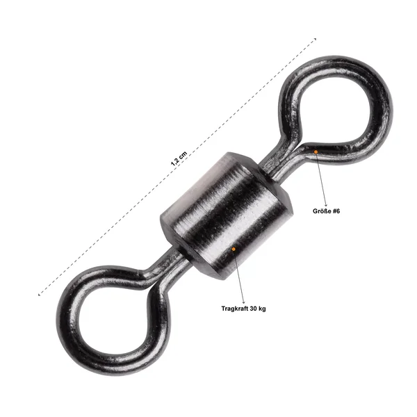 Angelwirbel Ton Swivels Verbindungswirbel Gr. #6 30kg 20 Stück Zite Fishing _auswahl1