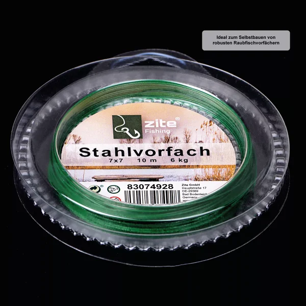 Stahlvorfach 10m auf Rolle 6 kg + Klemmhülsen Zite Fishing_auswahl3