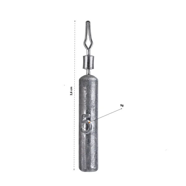 Drop Shot Blei mit Clip 5 g 5 Stück Set Zite Fishing_auswahl1